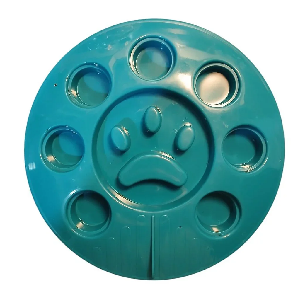 Large Blue Slow Feeder Bowl